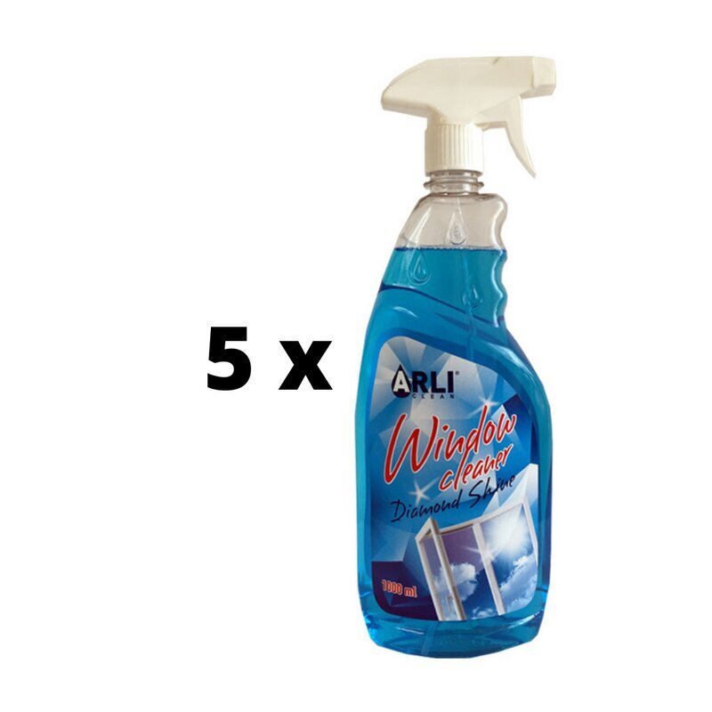 Ikkunanpesuaine Arli Clean, 500 ml x 5 kpl paketti hinta ja tiedot | Puhdistusaineet | hobbyhall.fi