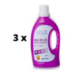 Valkaisuaine - tahranpoistoaine BALIS, 900 ml x 3 kpl paketti hinta ja tiedot | Puhdistusaineet | hobbyhall.fi