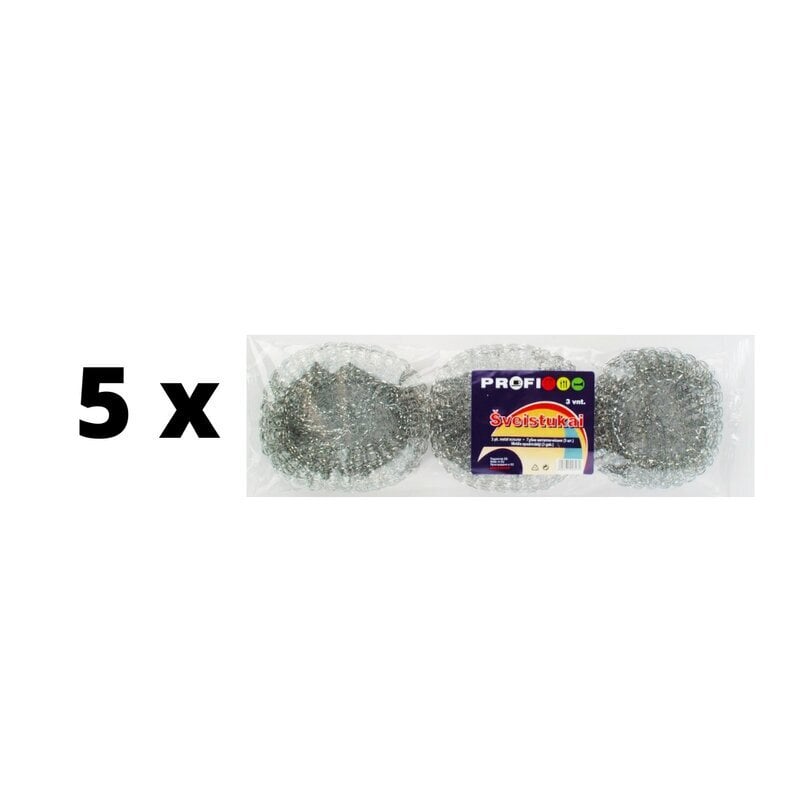 Profi pesuri, metalli, 12 g, 3 kpl x 5 pakettia hinta ja tiedot | Siivoustarvikkeet | hobbyhall.fi