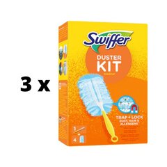 Swiffer Duster Starter Kit minikahva + 4kpl täyttö x 3 kpl paketti hinta ja tiedot | Siivoustarvikkeet | hobbyhall.fi