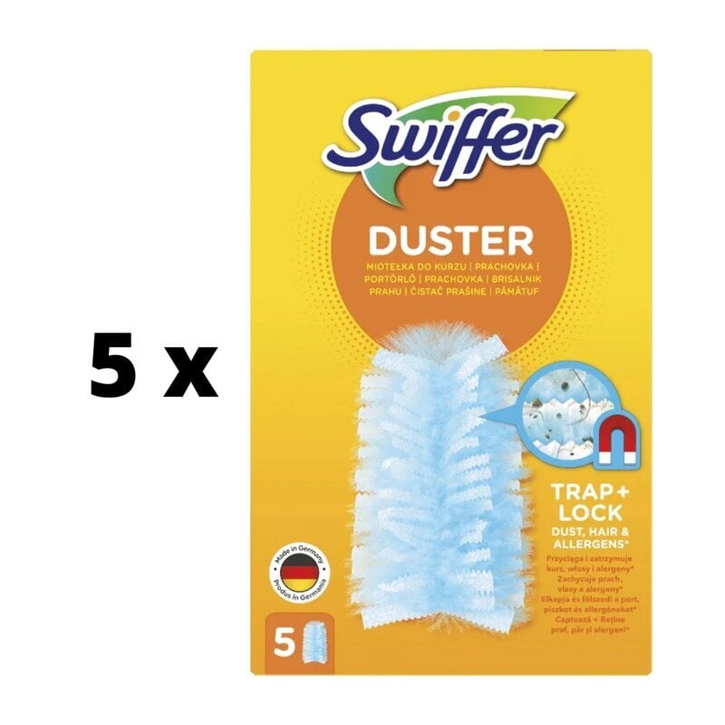 Swiffer Duster täyttöpakkaus 5 kpl x 5 kpl paketti hinta ja tiedot | Siivoustarvikkeet | hobbyhall.fi