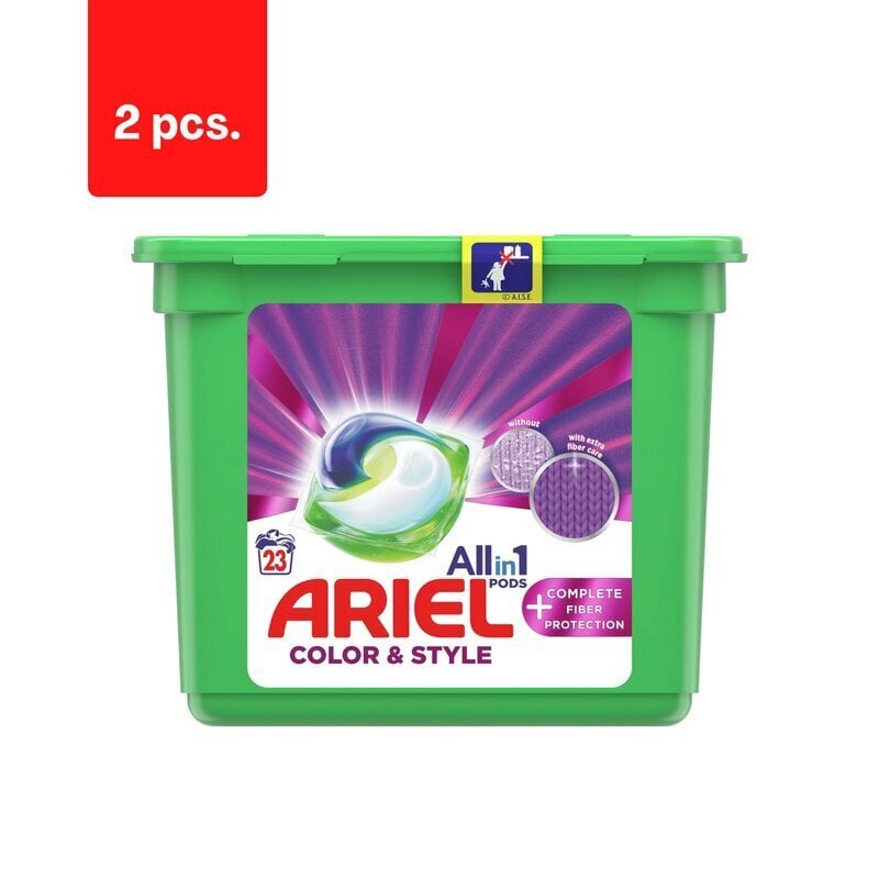 Ariel täydelliset pesukapselit, 23 kpl x 2 kpl hinta ja tiedot | Pyykinpesuaineet | hobbyhall.fi