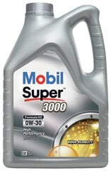 Oil Super 3000 Formula VC 0W-30 synteettinen moottoreille 5 l MOBIL 0W30 F-VC hinta ja tiedot | Moottoriöljyt | hobbyhall.fi