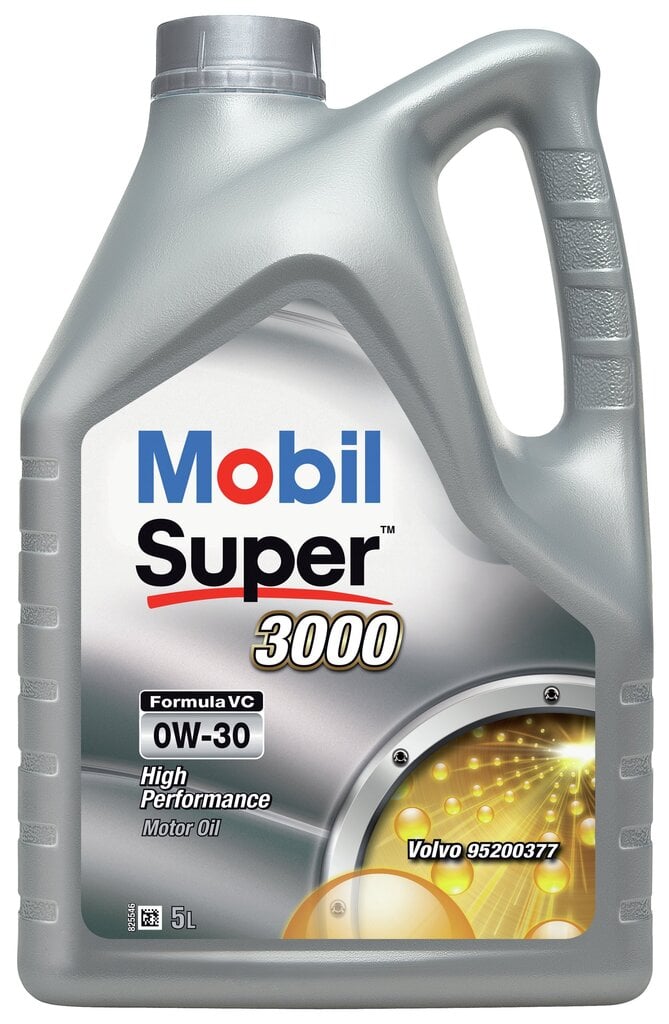 Oil Super 3000 Formula VC 0W-30 synteettinen moottoreille 5 l MOBIL 0W30 F-VC hinta ja tiedot | Moottoriöljyt | hobbyhall.fi