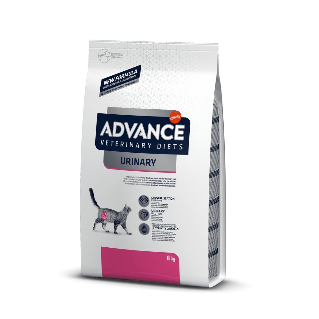 Advance Veterinary Diet Urinary kuivaruoka kissoille, kana, 8 kg hinta ja tiedot | Kissan kuivaruoka | hobbyhall.fi