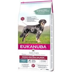 Eukanuba Mono-Protein Hypoallergenic, lohi, 12 kg hinta ja tiedot | Koiran kuivaruoka | hobbyhall.fi