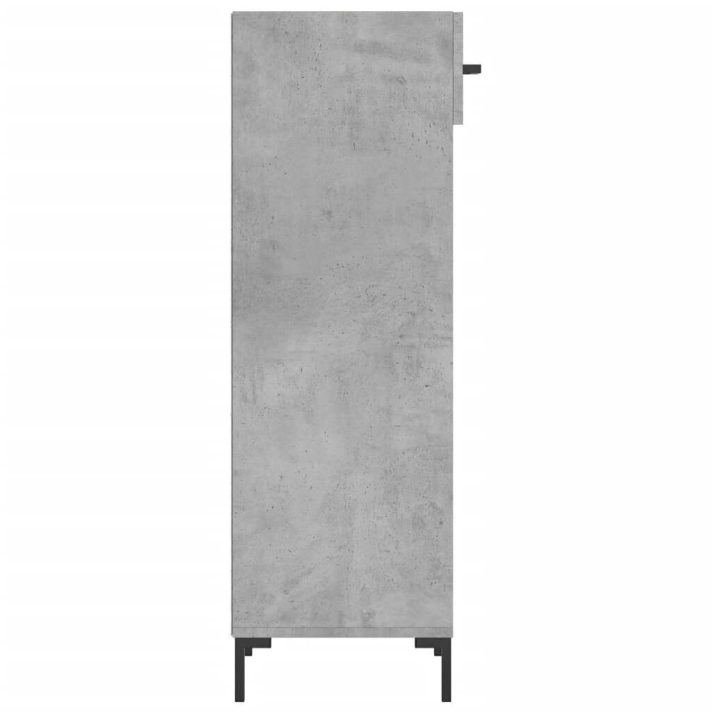 Kenkäkaappi betoninharmaa 30x35x105 cm tekninen puu hinta ja tiedot | Kenkäkaapit ja -hyllyt | hobbyhall.fi