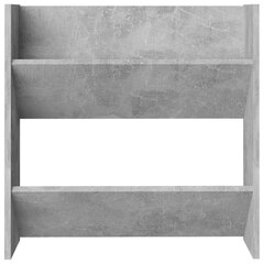 Seinäkenkäkaapit 4 kpl betoninharmaa 60x18x60 cm lastulevy hinta ja tiedot | Kenkäkaapit ja -hyllyt | hobbyhall.fi