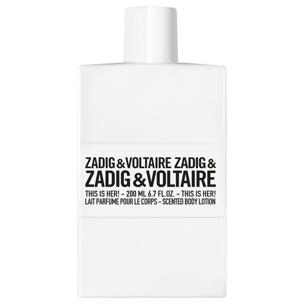 Body Lotion Zadig & Voltaire This is Her! naisille 200 ml hinta ja tiedot | Naisten ihonhoito | hobbyhall.fi