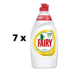 Astianpesuaine FAIRY Lemon, 450 ml x 7 kpl paketti hinta ja tiedot | Astianpesuaineet | hobbyhall.fi