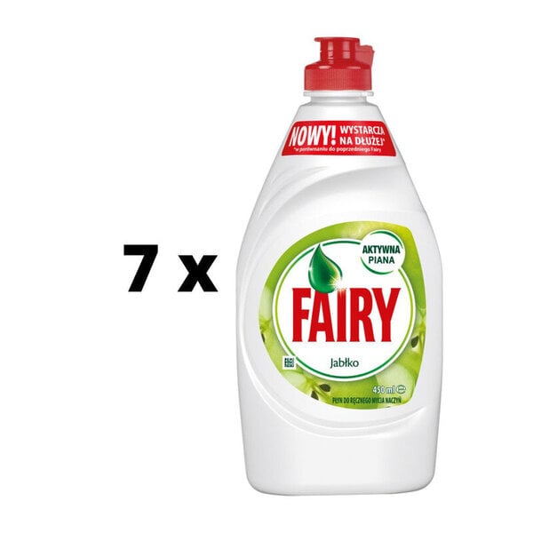 Astianpesuaine FAIRY Apple, 450 ml x 7 kpl paketti