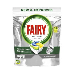 Automaattiset astianpesukonekapselit FAIRY Platinum LEMON, 55 x 2 kpl paketti hinta ja tiedot | Astianpesuaineet | hobbyhall.fi