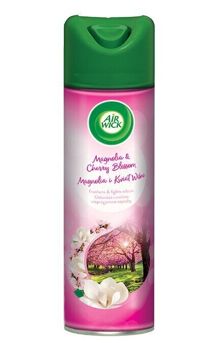 Air Wick Aerosol ilmanraikastaja Magnolia&Cherry Blossom, 300 ml x 6 kpl hinta ja tiedot | Ilmanraikastimet | hobbyhall.fi