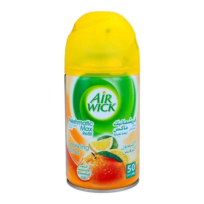 Air Wick Fresh Matic Refill Citrus-ilmaraikastimen täyttö, 250 ml x 6 kpl hinta ja tiedot | Ilmanraikastimet | hobbyhall.fi