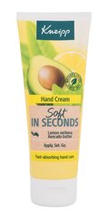 Kneipp Hand Cream Soft In Seconds -käsivoide, 75 ml hinta ja tiedot | Vartalovoiteet ja -emulsiot | hobbyhall.fi