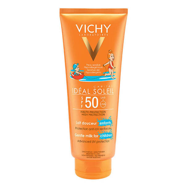 Aurinkovoide lapsille Vichy Ideal Soleil Gentle SPF50, 300 ml hinta ja tiedot | Aurinkovoiteet | hobbyhall.fi