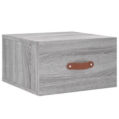 Seinäkiinnitettävä yöpöytä harmaa Sonoma 35x35x20 cm hinta ja tiedot | Yöpöydät | hobbyhall.fi