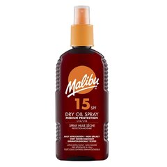 Malibu Dry Oil Spray SPF15 aurinkosuojasuihke 200 ml hinta ja tiedot | Aurinkovoiteet | hobbyhall.fi