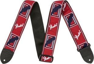 Kitarahihna Fender RED/WHITE/BLUE MONO STRAP hinta ja tiedot | Soittimien lisätarvikkeet | hobbyhall.fi