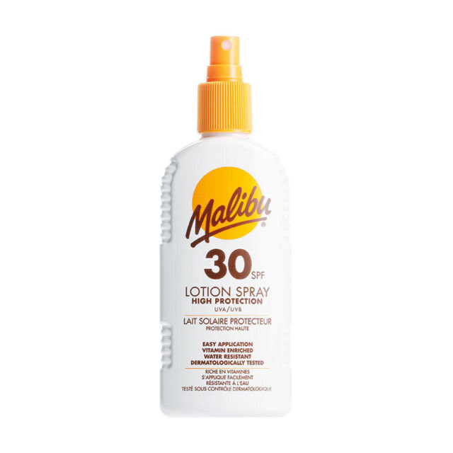 Malibu SPF 30 aurinkosuojasuihke 200 ml hinta ja tiedot | Aurinkovoiteet | hobbyhall.fi