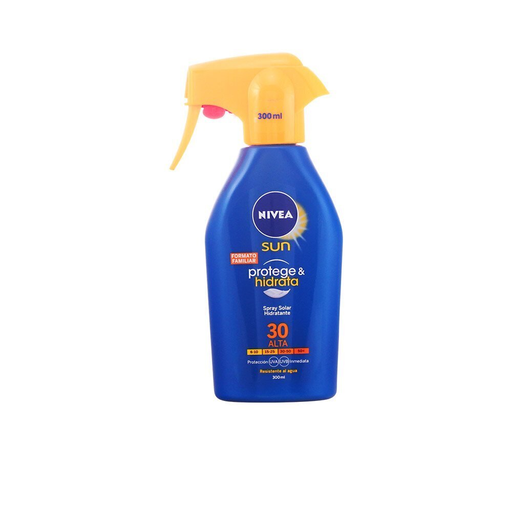 Suihke aurinkovoide Protege & Hidrata Nivea SPF 30, 300 ml hinta ja tiedot | Aurinkovoiteet | hobbyhall.fi