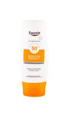 Eucerin Sun Sensitive -aurinkosuojavoide SPF50+ vartalolle, 150 ml hinta ja tiedot | Aurinkovoiteet | hobbyhall.fi