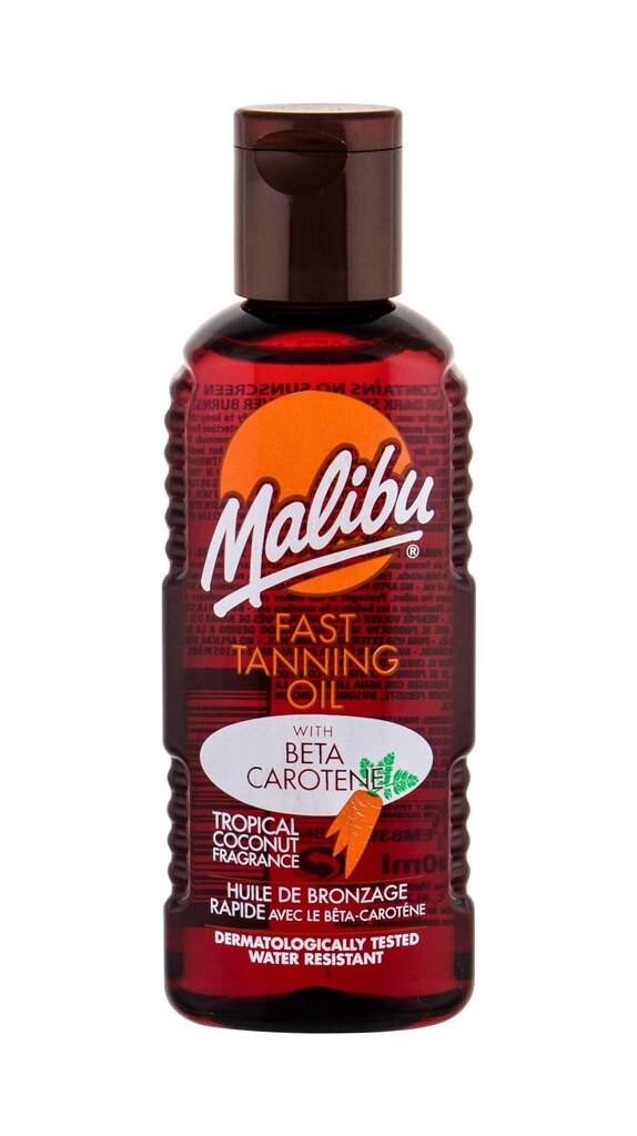 Malibu Fast Tanning Oil aurinkosuojaöljy 100 ml hinta ja tiedot | Aurinkovoiteet | hobbyhall.fi