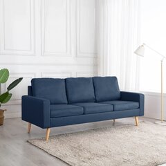 Kolmen istuttava sohva, sininen, kangas hinta ja tiedot | Sohvat ja vuodesohvat | hobbyhall.fi