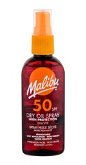 Malibu Dry Oil Spray SPF50 aurinkosuojasuihke 100 ml hinta ja tiedot | Aurinkovoiteet | hobbyhall.fi