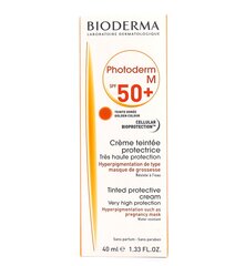 Aurinkosuojavoide Bioderma Photoderm SPF50 Golden 40 ml hinta ja tiedot | Aurinkovoiteet | hobbyhall.fi