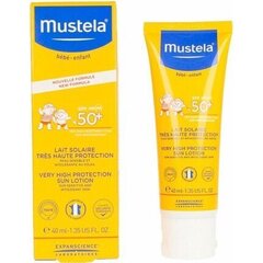 Mustela aurinkovoide SPF50 + 40 ml hinta ja tiedot | Aurinkovoiteet | hobbyhall.fi