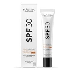 Madara SPF30 aurinkosuojavoide kasvoille 40 ml hinta ja tiedot | Aurinkovoiteet | hobbyhall.fi