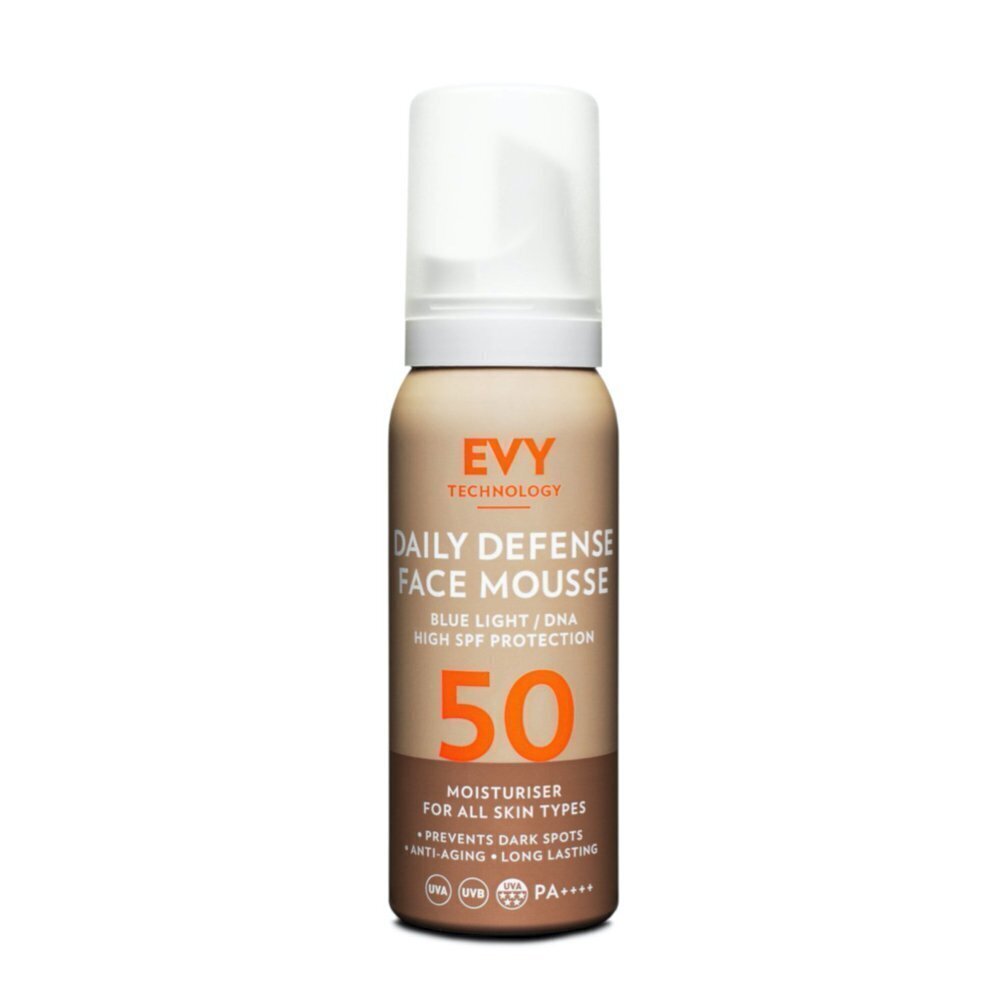 EVY kosteuttava kasvovaahto SPF50 sininen valo / DNA-suojalla, 100ml hinta ja tiedot | Itseruskettavat voiteet | hobbyhall.fi