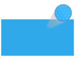 Uima-altaan suoja suorakulmainen 1200x600 cm PE sininen hinta ja tiedot | Uima-allastarvikkeet | hobbyhall.fi