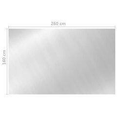 Uima-altaan suoja hopea 260x160 cm PE hinta ja tiedot | Uima-allastarvikkeet | hobbyhall.fi