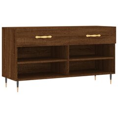 Kenkäpenkki ruskea tammi 102x35x55 cm tekninen puu hinta ja tiedot | Kenkäkaapit ja -hyllyt | hobbyhall.fi