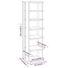 Kenkätelineet 2 kpl harmaa Sonoma 27,5x27x102 cm tekninen puu hinta ja tiedot | Kenkäkaapit ja -hyllyt | hobbyhall.fi