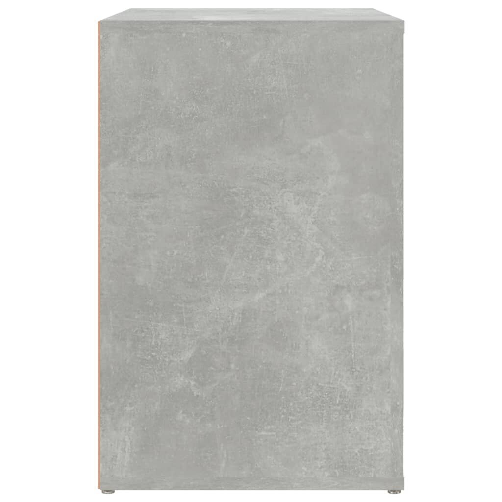 Kenkäkaappi betoninharmaa 130x35x54 cm tekninen puu hinta ja tiedot | Kenkäkaapit ja -hyllyt | hobbyhall.fi