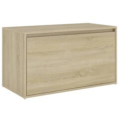 Eteisen penkki Sonoma-tammi 80x40x45 cm lastulevy hinta ja tiedot | Kenkäkaapit ja -hyllyt | hobbyhall.fi