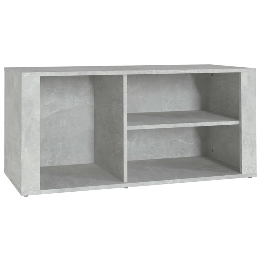 Kenkäkaappi betoninharmaa 100x35x45 cm tekninen puu hinta ja tiedot | Kenkäkaapit ja -hyllyt | hobbyhall.fi