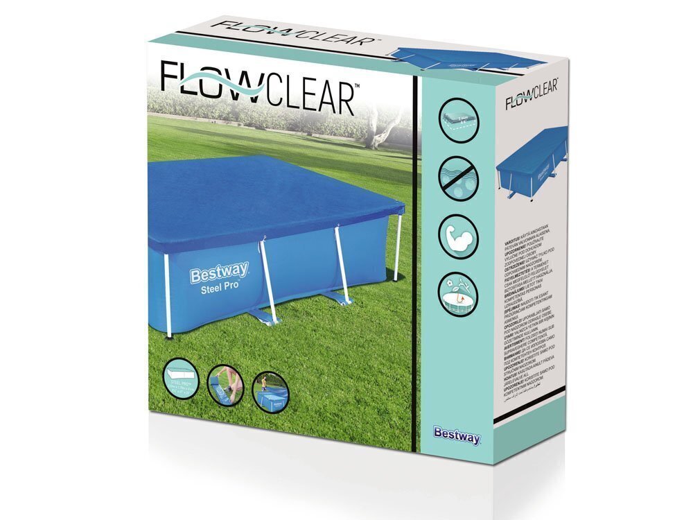 Bestway Uima-altaan suoja Flowclear 259x170 cm hinta ja tiedot | Uima-allastarvikkeet | hobbyhall.fi