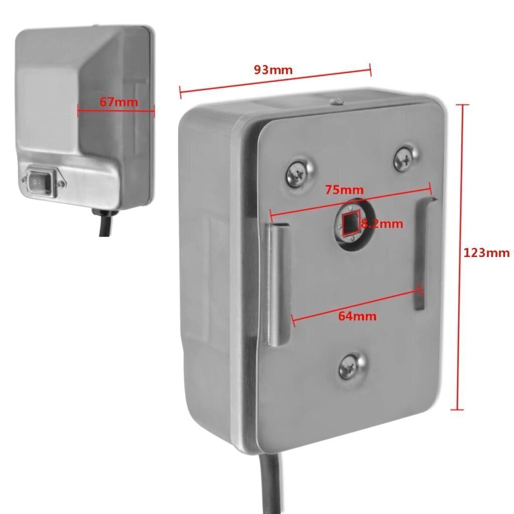 Grillivarrasmoottori Ruostumaton Teräs 4 W hinta ja tiedot | Grillitarvikkeet ja -välineet | hobbyhall.fi