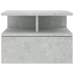 Kelluvat yöpöydät 2 kpl betoninharmaa 40x31x27 cm lastulevy hinta ja tiedot | Yöpöydät | hobbyhall.fi