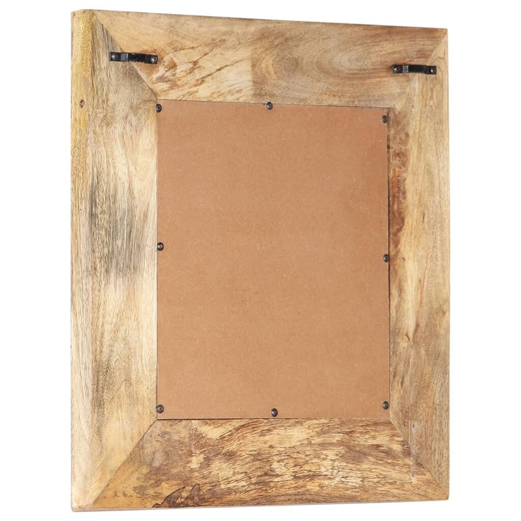 Käsinveistetty peili 50x50x2,5 cm täysi mangopuu hinta ja tiedot | Peilit | hobbyhall.fi