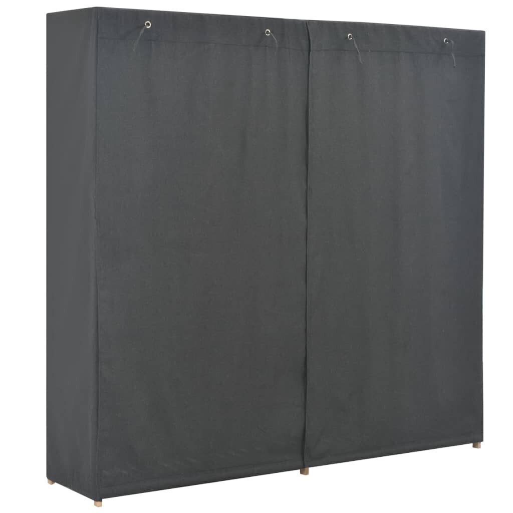 Vaatekaappi harmaa 173x40x170 cm kangas hinta ja tiedot | Kaapit | hobbyhall.fi