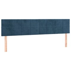 Sängynpääty , Velvet, 2 kpl, 100x5x78/88cm, tummansininen hinta ja tiedot | Sängyt | hobbyhall.fi