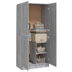 Vaatekaappi harmaa Sonoma 82,5x51,5x180 cm tekninen puu hinta ja tiedot | Kaapit | hobbyhall.fi