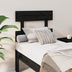 Sängynpääty musta 78,5x3x81 cm täysi mänty hinta ja tiedot | Sängyt | hobbyhall.fi