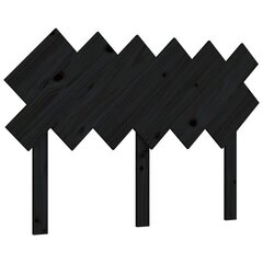 Sängynpääty musta 122,5x3x80,5 cm täysi mänty hinta ja tiedot | Sängyt | hobbyhall.fi