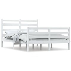 Sängynrunko täysi mänty 140x200 cm valkoinen hinta ja tiedot | Sängyt | hobbyhall.fi